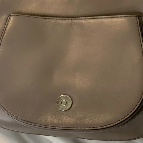 Michael Kors Snakeskin Crossbody Bag Women’s Half Moon Purple Top Handle Purse - Picture 12 of 16